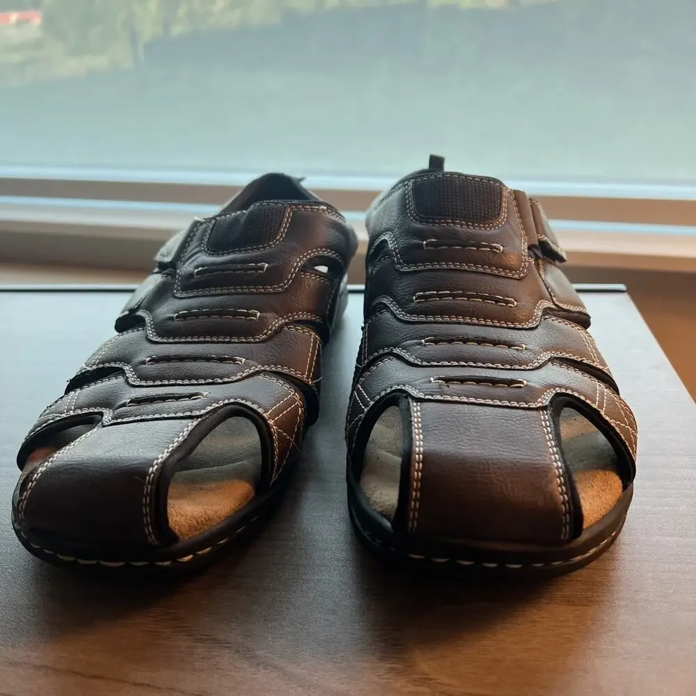 Dockers Searose Memory Foam Closed-Toe Fisherman Sandals Mens Size 11M